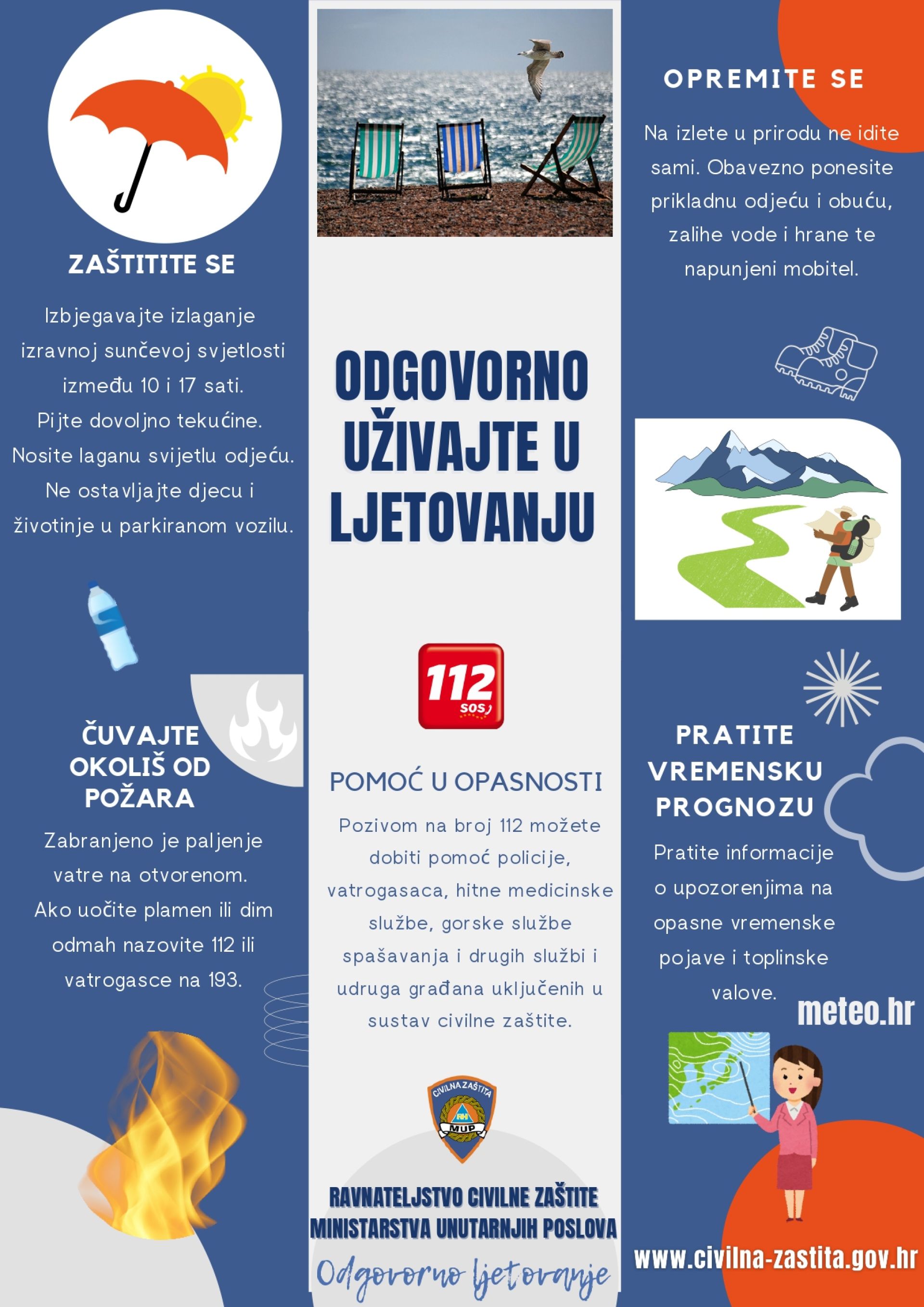 MUP - Odgovorno uživajte u ljetovanju - Enjoy your vacation responsibly